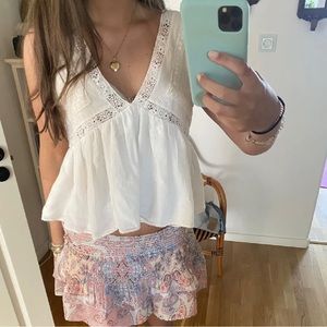 Zara Lace Blouse Sleeveless Top